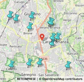 Mappa Via F. Petrarca, 20843 Verano Brianza MB, Italia (2.22538)