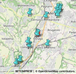Mappa 23875 Osnago LC, Italia (2.40471)