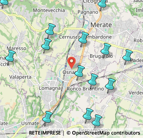 Mappa 23875 Osnago LC, Italia (2.58429)