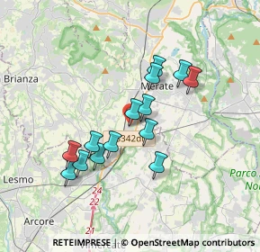 Mappa 23875 Osnago LC, Italia (2.96857)