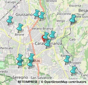 Mappa Via General Cantore, 20841 Carate Brianza MB, Italia (2.30133)
