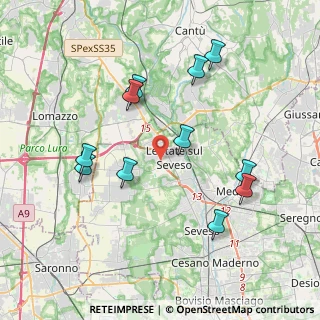 Mappa SS 35, 20823 Lentate sul Seveso MB, Italia (3.92273)