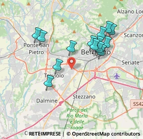 Mappa Via Luigi Galvani, 24048 Treviolo BG, Italia (3.53857)