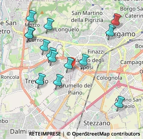 Mappa Via Luigi Galvani, 24048 Treviolo BG, Italia (2.055)