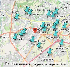 Mappa Via Luigi Galvani, 24048 Treviolo BG, Italia (2.135)
