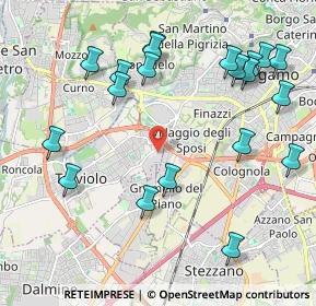 Mappa Via Luigi Galvani, 24048 Treviolo BG, Italia (2.383)