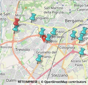 Mappa Via Luigi Galvani, 24048 Treviolo BG, Italia (2.14545)