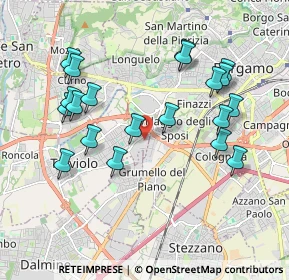 Mappa Via Luigi Galvani, 24048 Treviolo BG, Italia (1.9645)