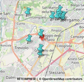 Mappa Via Luigi Galvani, 24048 Treviolo BG, Italia (1.95636)