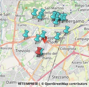 Mappa Via Luigi Galvani, 24048 Treviolo BG, Italia (1.7295)