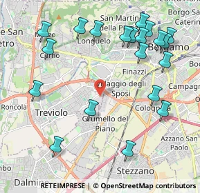 Mappa Via Luigi Galvani, 24048 Treviolo BG, Italia (2.468)