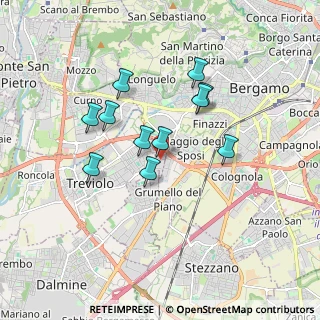 Mappa Via Luigi Galvani, 24048 Treviolo BG, Italia (1.46636)