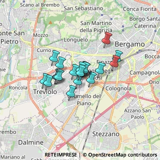 Mappa Via Luigi Galvani, 24048 Treviolo BG, Italia (1.07)