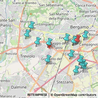 Mappa Via Luigi Galvani, 24048 Treviolo BG, Italia (2.22133)
