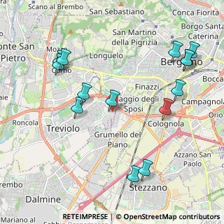 Mappa Via Luigi Galvani, 24048 Treviolo BG, Italia (2.38286)