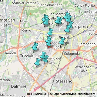 Mappa Via Luigi Galvani, 24048 Treviolo BG, Italia (1.7245)