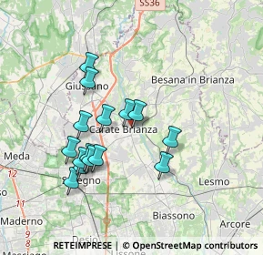 Mappa V.le Trento e Trieste, 20841 Carate Brianza MB, Italia (3.25467)