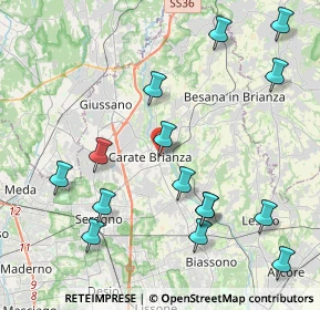 Mappa Via Monte Grappa, 20841 Carate Brianza MB, Italia (4.738)