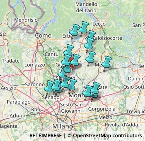 Mappa Via Monte Grappa, 20841 Carate Brianza MB, Italia (10.54)