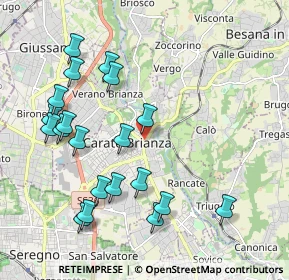 Mappa Via Monte Grappa, 20841 Carate Brianza MB, Italia (2.1835)