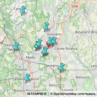Mappa Via Monte Grappa, 20833 Giussano MB, Italia (3.29)