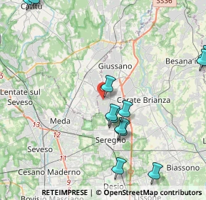 Mappa Via Alessandro Manzoni, 20831 Giussano MB, Italia (5.25692)