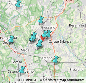 Mappa Via Alessandro Manzoni, 20831 Giussano MB, Italia (3.29)