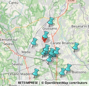 Mappa Via Alessandro Manzoni, 20831 Giussano MB, Italia (3.58929)