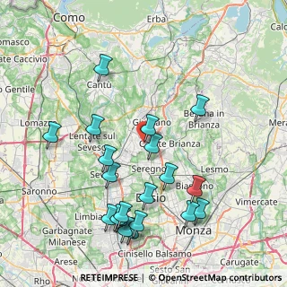 Mappa Via Monte Grappa, 20833 Giussano MB, Italia (8.8045)