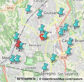 Mappa Via Alessandro Manzoni, 20831 Giussano MB, Italia (2.33353)