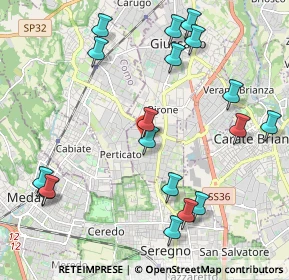 Mappa Via Monte Grappa, 20833 Giussano MB, Italia (2.39778)