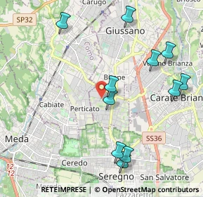 Mappa Via Alessandro Manzoni, 20831 Giussano MB, Italia (2.28818)