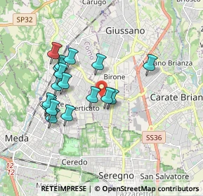 Mappa Via Monte Grappa, 20833 Giussano MB, Italia (1.64529)