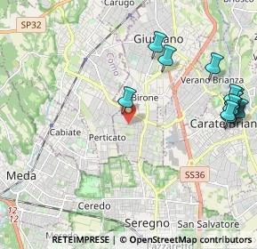 Mappa Via Alessandro Manzoni, 20831 Giussano MB, Italia (2.61538)