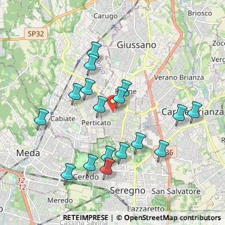 Mappa Via Monte Grappa, 20833 Giussano MB, Italia (1.95765)