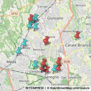 Mappa Via Monte Grappa, 20833 Giussano MB, Italia (2.33)