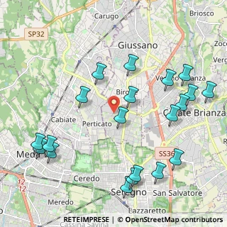 Mappa Via Monte Grappa, 20833 Giussano MB, Italia (2.456)