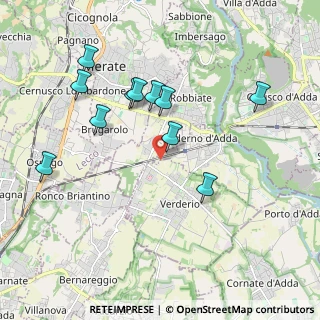 Mappa Strada dei Roncà, 23877 Paderno d'Adda LC, Italia (1.91818)