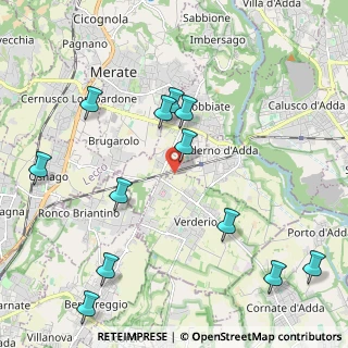 Mappa Strada dei Roncà, 23877 Paderno d'Adda LC, Italia (2.44167)