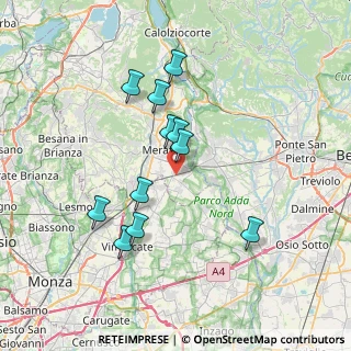Mappa Strada dei Roncà, 23877 Paderno d'Adda LC, Italia (6.60636)