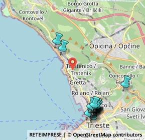Mappa 34136 Trieste TS, Italia (2.542)