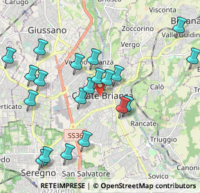 Mappa Via Pietro Verri, 20841 Carate Brianza MB, Italia (2.103)