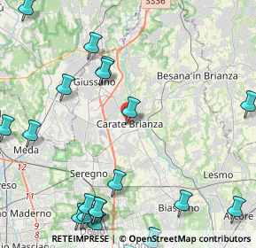 Mappa Via Pietro Verri, 20841 Carate Brianza MB, Italia (6.1065)