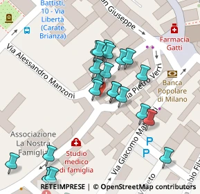 Mappa Via Pietro Verri, 20841 Carate Brianza MB, Italia (0.03913)