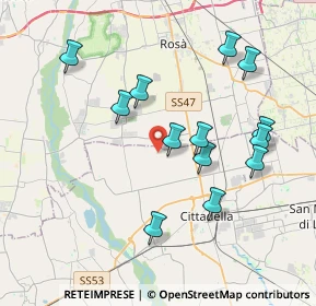 Mappa Via Santa Rita da Cascia, 35013 Cittadella PD, Italia (3.78538)