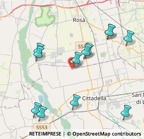 Mappa Via Santa Rita da Cascia, 35013 Cittadella PD, Italia (4.45)