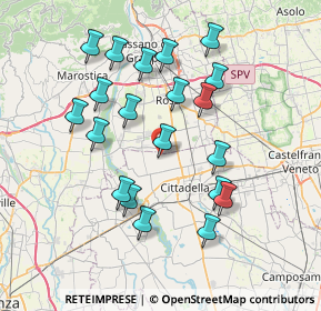 Mappa Via Santa Rita da Cascia, 35013 Cittadella PD, Italia (7.186)