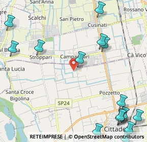 Mappa Via Santa Rita da Cascia, 35013 Cittadella PD, Italia (3.2325)