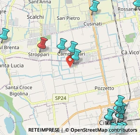 Mappa Via Santa Rita da Cascia, 35013 Cittadella PD, Italia (3.37389)