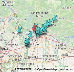 Mappa Via Fratelli Bandiera, 24048 Treviolo BG, Italia (8.27294)